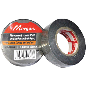 ΜΟΝΩΤΙΚΗ ΤΑΙΝΙΑ ΗΛΕΚΤΡΟΛΟΓΟΥ MORGAN 20M 19MM ΓΚΡΙ 04743