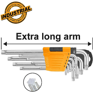 ΣΕΤ ΚΛΕΙΔΙΑ TORX ΜΑΚΡΙΑ T10-T50MM INGCO HHK13092