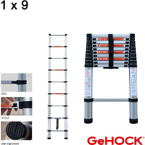 ΤΗΛΕΣΚΟΠΙΚΗ ΣΚΑΛΑ ΑΛΟΥΜΙΝΙΟΥ 9 ΣΚΑΛΙΩΝ GEHOCK 9350260