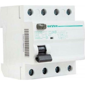 GEYER ΡΕΛΕ ΔΙΑΦΥΓΗΣ 4P 40A 30MA AC