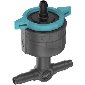 GARDENA MICRO DRIP SYSTEM ΡΥΘΜΙΖΟΜΕΝΟΣ ΣΤΑΛΑΚΤΗΣ ΓΡΑΜΜΗΣ ΜΕ ΑΝΤΙΣΤΑΘΜΙΣΗ ΠΙΕΣΗΣ 0-8L/H 5ΤΜΧ 13314-2
