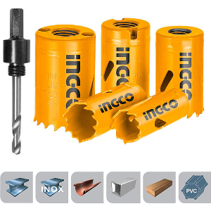 ΠΟΤΗΡΟΤΡΥΠΑΝΑ BI-METAL ΜΕ ΞΟΝΑ ΣΕΤ 7 ΤΕΜ 19-35MM INGCO AKH0071