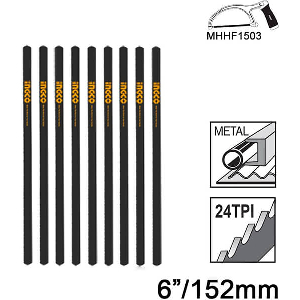 ΠΡΙΟΝΟΛΑΜΕΣ ΓΙΑ ΣΙΔΗΡΟΠΡΙΟΝΟ ΜΙΝΙ 10 ΤΕΜ 152MM INGCO MHSB1521