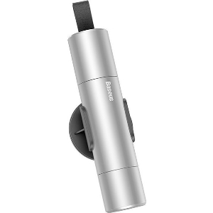 BASEUS SHARP TOOL SAFETY HAMMER WINDOW-BREAKING + SAFETY BELT CUTTER SILVER