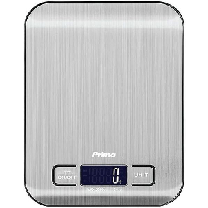 PRIMO ΖΥΓΑΡΙΑ ΚΟΥΖΙΝΑΣ ΨΗΦΙΑΚΗ 5KG INOX PRKS-40469