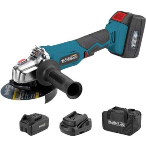 ΓΩΝΙΑΚΟΣ ΤΡΟΧΟΣ ΜΠΑΤΑΡΙΑΣ BORMANN 20V LI-ION Φ125MM 8500RPM BCD2630