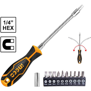 ΣΕΤ 12 ΤΕΜ. ΚΑΤΣΑΒΙΔΙ ΕΥΚΑΜΠΤΟ INGCO AKSDFL1208