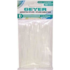 GEYER ΔΕΜΑΤΙΚΑ 4.8X500MM ΛΕΥΚΑ (100ΤΜΧ)