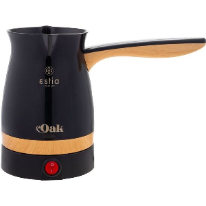 ESTIA ΗΛΕΚΤΡΙΚΟ ΜΠΡΙΚΙ OAK 800W ΜΕ ΑΠΟΣΠΩΜΕΝΗ ΒΑΣΗ 360° ΜΑΥΡΟ 06-19013