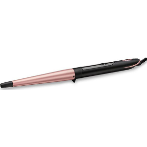 ΚΩΝΙΚΟ ΨΑΛΙΔΙ ΜΑΛΛΙΩΝ BABYLISS CONICAL CURLING WAND WARM BLACK PINK C454E