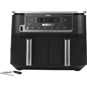ΦΡΙΤΕΖΑ NINJA FOODI MAX 9.5L DUAL ZONE AIR FRYER 2470W ΜΑΥΡΗ & ΘΕΡΜΟΜΕΤΡΟ AF451EU