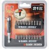 ΣΕΤ ΕΞΑΡΤΗΜΑΤΩΝ BLACK & DECKER 21 ΤΕΜ ΜΕ ΜΥΤΕΣ + ΜΑΓΝΗΤΙΚΟ ΑΝΤΑΠΤΟΡΑ A7074