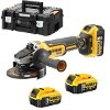 ΓΩΝΙΑΚΟΣ ΤΡΟΧΟΣ ΜΠΑΤΑΡΙΑΣ DEWALT 18V 125MM 3Χ 5ΑΗ XR LI-ION DCG405P3