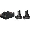ΣΕΤ 2 ΜΠΑΤΑΡΙΩΝ BOSCH PRO 12V LI-ION 6AH + ΦΟΡΤΙΣΤΗΣ GAL 12V-40 1600A01B20