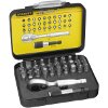 ΣΕΤ 32 ΤΕΜ MINI ΚΑΣΤΑΝΙΑ STANLEY 1/4'' ΜΕ ΜΥΤΕΣ 25MM + ΑΝΤΑΠΤΟΡΑ 1-13-904