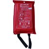 FIRE BLANKET 150 X 150 CM + RED BAG