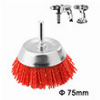 ΒΟΥΡΤΣΑ NYLON ΜΕ ΞΟΝΑ ΓΙΑ ΔΡΑΠΑΝΟ 75MM INGCO WB30755
