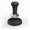 HAMA 111276 XAVAX TAMPING SET, 51 MM TAMPER, STAINLESS STEEL, WITH TAMPER MAT, NON-SLIP, BLACK