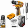 ΕΡΓΑΛΕΙΑ ΜΠΑΤΑΡΙΑΣ 16V LI-ION ΣΕΤ 3 ΤΕΜ. INGCO CKLI1638
