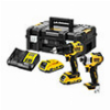 ΣΕΤ BRUSHLESS ΔΡΑΠΑΝΟΚΑΤΣΑΒΙΔΟ ΚΡΟΥΣΤΙΚΟ+ ΠΑΛΜΙΚΟ DEWALT 18V 2Χ 4AH LI-ION T-STAK DCK2062M2T