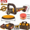 ΑΛΟΙΦΑΔΟΡΟΣ ΜΠΑΤΑΡΙΑΣ 42V LI-ION Φ 180MM +ΥΦΑΣΜΑΤΙΝΗ ΤΣΑΝΤΑ INGCO APLI42181E