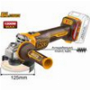 ΓΩΝΙΑΚΟΣ ΤΡΟΧΟΣ ΜΠΑΤΑΡΙΑΣ 125MM 20V LI-ION SOLO ΜΕ ΑΝΤΙΚΡΑΔΑΣΜΙΚΗ ΠΛΑΪΝΗ ΛΑΒΗ INGCO CAGLI212027E