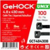 ΔΕΜΑΤΙΚΑ ΣΕ ΜΑΥΡΟ ΧΡΩΜΑ 4.8X430MM 100 ΤΕΜ. GEHOCK 148430