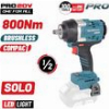 BORMANN PRO BBP5385 ΜΠΟΥΛΟΝΟΚΛΕΙΔΟ,BRUSHLESS MΠΑΤΑΡΙΑΣ 20V,LI-ION,800NM,0-1400/1900/2400RPM,SOLO