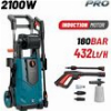 BORMANN PRO BPW4510 ΠΛΥΣΤΙΚΟ ΥΨΗΛΗΣ ΠΙΕΣΗΣ 2100W,ΕΠΑΓΩΓΙΚΟ ΜΟΤΕΡ,180BAR,432L/H,TURBO ΜΠΕΚ,ΑΝΕΜΗ
