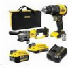 ΣΕΤ STANLEY 18V ΔΡΑΠΑΝΟΚΑΤΣΑΒΙΔΟ ΚΡΟΥΣΤΙΚΟ + ΤΡΟΧΟΣ ΜΠΑΤΑΡΙΑΣ 4ΑΗ+2ΑΗ ΤΣΑΝΤΑ SFMCK208MDS-QW