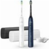 ΗΛΕΚΤΡΙΚΗ ΟΔΟΝΤΟΒΟΥΡΤΣΑ PHILIPS HX7119/01 ΜΕ ΑΙΣΘΗΤΗΡΑ ΠΙΕΣΗΣ ΣΕΤ ΜΠΛΕ & ΛΕΥΚΗ