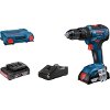 ΔΡΑΠΑΝΟΚΑΤΣΑΒΙΔΟ ΚΡΟΥΣΤΙΚΟ ΜΠΑΤΑΡΙΑΣ BOSCH PRO GSB 18V-55 BRUSHLESS 2X 2AH LI-ION 06019H5305
