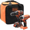 ΣΕΤ ΔΡΑΠ/ΔΟ ΚΡΟΥΣΤΙΚΟ BLACK & DECKER 18V 2 ΤΑΧ BDCHD18 +ΠΑΛΜΙΚΟ 18V 1.5AH LI-ION BDCIM18 BCK21S1S