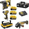 ΣΕΤ BRUSHLESS ΠΙΣΤΟΛΕΤΟ + ΠΑΛΜΙΚΟ + ΓΩΝΙΑΚΟΣ ΤΡΟΧΟΣ DEWALT 18V 3X5AH LI-ION T-STAK DCK305P3T