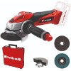 ΓΩΝΙΑΚΟΣ ΤΡΟΧΟΣ ΜΠΑΤΑΡΙΑΣ EINHELL TE-AG 18V LI-ION POWER X-CHANGE SOLO + ΑΞΕΣΟΥΑΡ 4431123