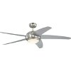 ΑΝΕΜΙΣΤΗΡΑΣ ΟΡΟΦΗΣ WESTINGHOUSE BENDAN SATIN CHROME/SILVER BLADES 52/132CM LED