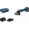 ΓΩΝΙΑΚΟΣ ΤΡΟΧΟΣ ΜΠΑΤΑΡΙΑΣ BOSCH PRO GWS 18V-7 125MM 2X 4AH L-BOXX 06019H9005