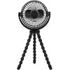 ΑΝΕΜΙΣΤΗΡΑΣ ΕΠΙΤΡΑΠΕΖΙΟΣ 5W EUROLAMP 300-20503 ΜΑΥΡΟΣ ΕΠΑΝΑΦΟΡΤΙΖΟΜΕΝΟΣ