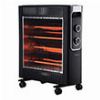 ΣΟΜΠΑ ΗΛΕΚΤΡΙΚΗ 2400W PRIMO PRQH-81089 QUARTZ ΜΑΥΡΗ