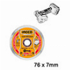 ΔΙΑΜΑΝΤΟΔΙΣΚΟΣ ΔΟΜΙΚΩΝ ΓΕΝΙΚΗΣ ΧΡΗΣΗΣ 76MM X 7MM INGCO DMD020762