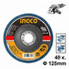 ΔΙΣΚΟΣ ΛΕΙΑΝΣΗΣ ΦΙΜΠΕΡ INOX K40 125MM INGCO FDZ1251