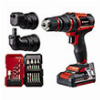 ΔΡΑΠΑΝΟΚΑΤΣAΒΙΔO ΜΠΑΤΑΡIΑΣ EINHELL 18V TE-CD 18/45 2AH + 3 XLI ΚΕΦΑΛΕΣ + 22 ΑΞΕΣΟΥΑΡ 4513990