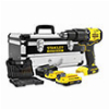 ΔΡΑΠΑΝΟΚΑΤΣΑΒΙΔΟ ΚΡΟΥΣΤΙΚΟ STANLEY FATMAX 18V 2X 2ΑΗ + 50 ΕΞΑΡΤΗΜΑΤΑ + ΜΕΤΑΛΛΙΚΗ ΒΑΛΙΤΣΑ SFMCD715D2