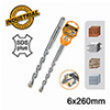 ΤΡΥΠΑΝΙ ΤΕΤΡΑΚΟΠΟ SDS PLUS S4L 6X260MM INGCO DBH1210604C