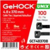 ΔΕΜΑΤΙΚΑ ΣΕ ΜΑΥΡΟ ΧΡΩΜΑ 4.8X370MM 100 ΤΕΜ. GEHOCK 148370