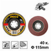 ΔΙΣΚΟΣ ΛΕΙΑΝΣΗΣ ΦΙΜΠΕΡ K40 115MM INGCO FD1151