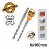 ΤΡΥΠΑΝΙ ΤΕΤΡΑΚΟΠΟ SDS PLUS S4L 6X160MM INGCO DBH1210602C