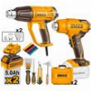 ΠΙΣΤΟΛΙΑ ΘΕΡΜΟΥ ΑΕΡΑ ΣΕΤ 2 ΤΕΜ. INGCO COSLI250801E