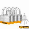 ΛΟΥΚΕΤΑ ΠΛΑΣΤΙΚΟΠΟΙΗΜΕΝΑ ΣΕΤ 4 ΤΕΜ. 40MM INGCO DLPK04004