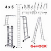 ΠΟΛΥΜΟΡΦΙΚΗ ΣΚΑΛΑ ΑΛΟΥΜΙΝΙΟΥ 4 X 5 GEHOCK 9351580
